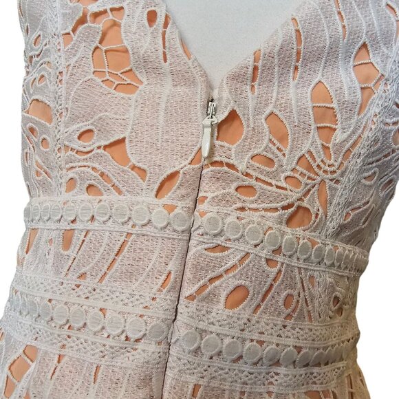 NWT Anthropologie Gardenia Eyelet Lace Column Dress Maeve‎ Sz. 8 White Tropical - Picture 13 of 16